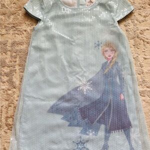 Elsa/ frozen Light Blue Sequin Dress